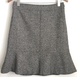 Wool tweed skirt